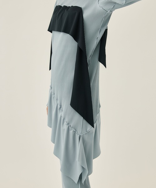 【kotohayokozawa】todo　ロングスリーブドレス　プリーツ　S kotohayokozawa（コトハヨコザワ）の「【kotohayokozawa