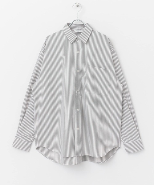 URBAN RESEARCH DOORS（アーバンリサーチドアーズ）の「『イージーケア』コットンタッチルーズストライプシャツ（シャツ/ブラウス・メンズ・ブラウン系その他/ブルー系その他/グリーン系その他・MEDIUM/LARGE）」の11枚目の写真