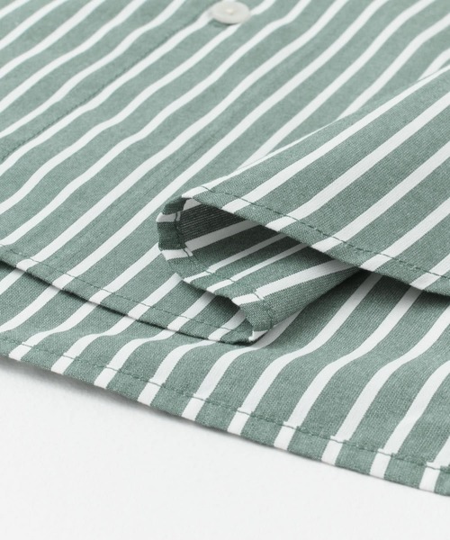 URBAN RESEARCH DOORS（アーバンリサーチドアーズ）の「『イージーケア』コットンタッチルーズストライプシャツ（シャツ/ブラウス・メンズ・ブラウン系その他/ブルー系その他/グリーン系その他・MEDIUM/LARGE）」の7枚目の写真