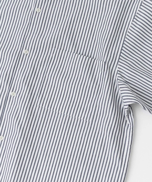URBAN RESEARCH DOORS（アーバンリサーチドアーズ）の「『イージーケア』コットンタッチルーズストライプシャツ（シャツ/ブラウス・メンズ・ブラウン系その他/ブルー系その他/グリーン系その他・MEDIUM/LARGE）」の5枚目の写真