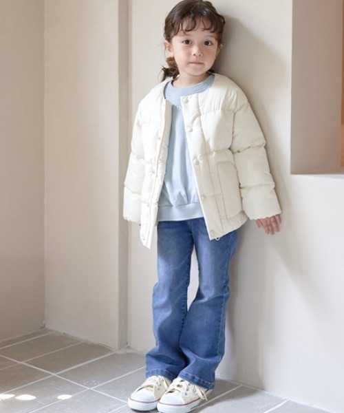 セール】【万能アウター】マフラー付きパフジャケット（ブルゾン