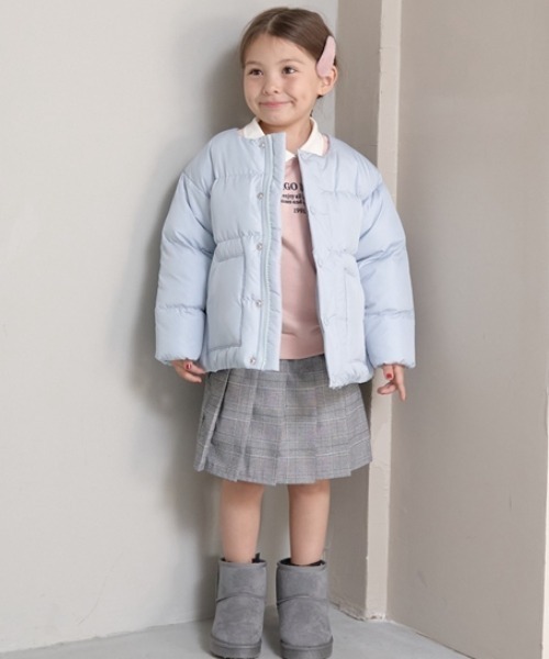 セール】【万能アウター】マフラー付きパフジャケット（ブルゾン