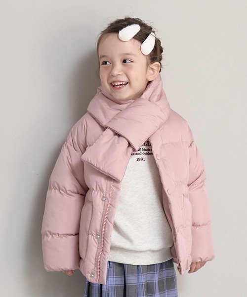 Lycee mine（リセマイン）の「【万能アウター】マフラー付きパフ