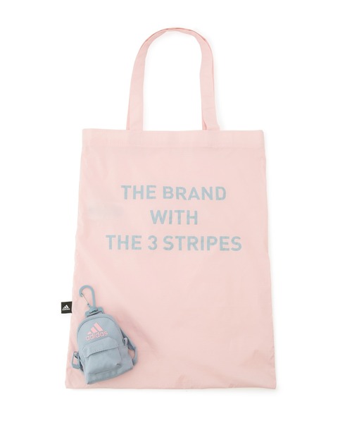 adidas（アディダス）の「【WEB限定】【adidas/アディダス】パッカブルエコバッグ（トートバッグ・レディース・ピンク/ライトグレー/ブラック・FREE）」の6枚目の写真