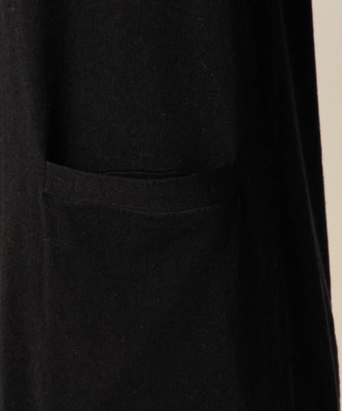 green label relaxing（グリーンレーベルリラクシング）の「KF HandWash C/N SUPER ロングカーディガン◆（カーディガン/ボレロ・レディース・ブラック/ブラウン/ベージュ・FREE）」の4枚目の写真