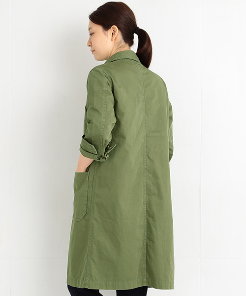 B:MING by BEAMS（ビーミングバイビームス）の「ビーミング by ビームス / ツイルショップコート（ミリタリージャケット・レディース・スミクロ/カーキ・MEDIUM/SMALL）」の10枚目の写真