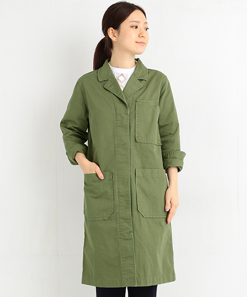 B:MING by BEAMS（ビーミングバイビームス）の「ビーミング by ビームス / ツイルショップコート（ミリタリージャケット・レディース・スミクロ/カーキ・MEDIUM/SMALL）」の11枚目の写真
