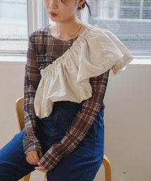 Kastane | 【2023AWアイテム】チェックシアープルオーバー(Tシャツ/カットソー)