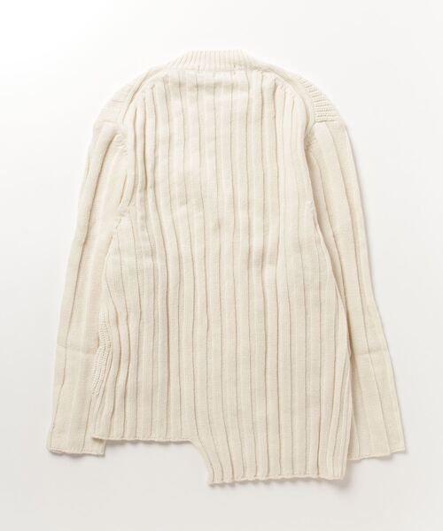 B'2nd（ビーセカンド）の「スーパーカムバックラムウールマルチリブニット（ニット/セーター・メンズ・ホワイト系2・3）」の2枚目の写真