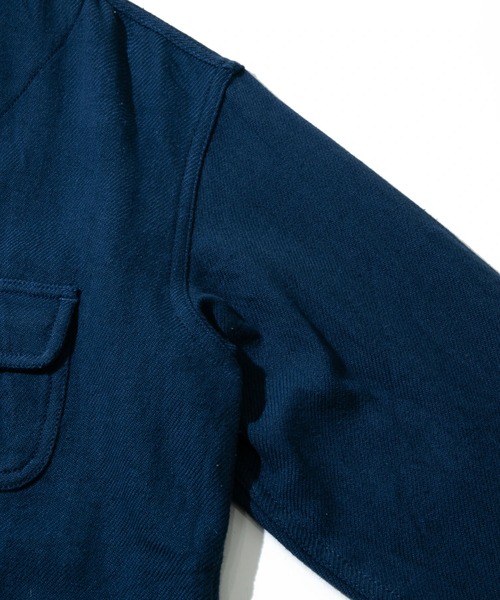 go slow caravan(ゴースローキャラバン)の「ALCARZA/アルカルザ HEAVY FLANNEL NO COLLAR JACKET(ノーカラージャケット・メンズ・チェック/アイボリー/ネイビー/その他2・X-LARGE/LARGE/MEDIUM)」の15枚目の写真