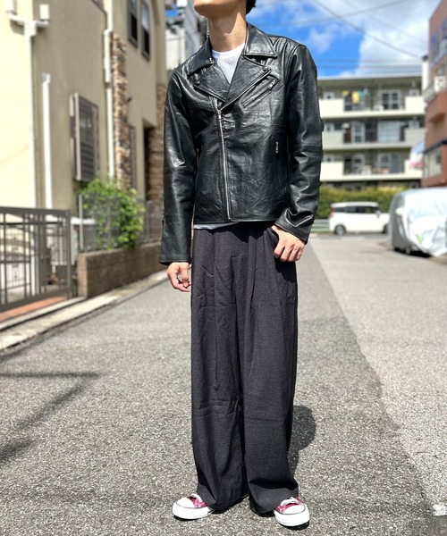 California Arts バーガンディジャケット レザージャケット 短丈 Coats & Jackets – California Arts