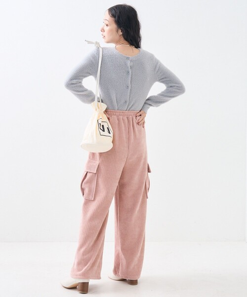 セール】カット コーデュロイ カーゴパンツ/イージーパンツ（カーゴ