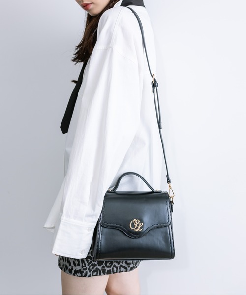 OLIVE des OLIVE(オリーブデオリーブ)の「エンブレム付きフラップショルダー 1032120140(ショルダーバッグ・レディース・ピンク/ブラック/アイボリー・FREE)」の15枚目の写真