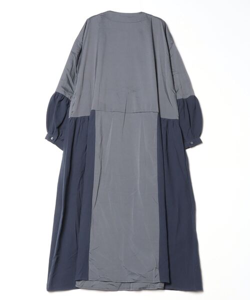 sandy（サンディー）の「sandy/切替えタック＆ギャザーワンピース（ワンピース・レディース・ダークブラウン/グレー/カーキ・FREE）」の4枚目の写真