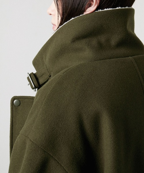 Alfred Alex（アルフレッドアレックス）の「【Alfred Alex】ボア×フェイクメルトンルーズブルゾン（ムートンコート・メンズ・オフホワイト/ブラック/オリーブ・M/L）」の22枚目の写真