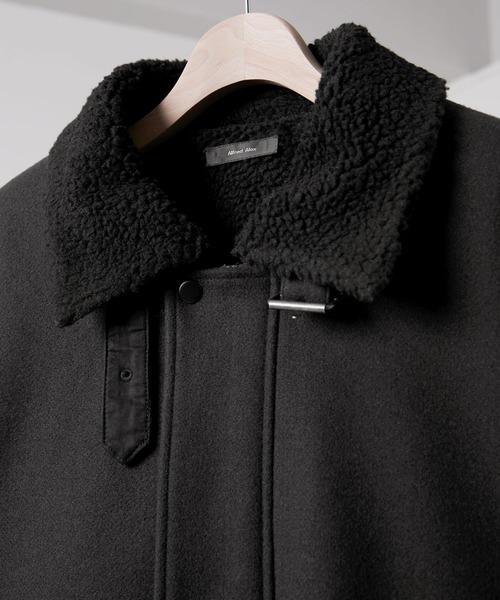 Alfred Alex（アルフレッドアレックス）の「【Alfred Alex】ボア×フェイクメルトンルーズブルゾン（ムートンコート・メンズ・オフホワイト/ブラック/オリーブ・M/L）」の19枚目の写真
