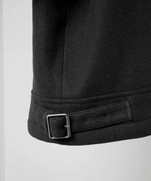 Alfred Alex（アルフレッドアレックス）の「【Alfred Alex】ボア×フェイクメルトンルーズブルゾン（ムートンコート・メンズ・オフホワイト/ブラック/オリーブ・M/L）」の14枚目の写真