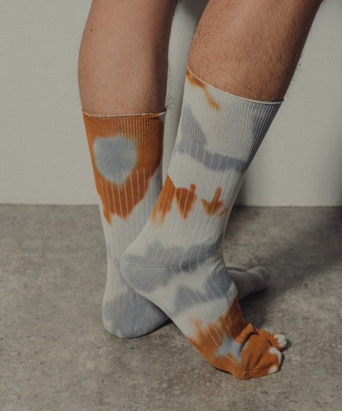 The Role design(ザロールデザイン)の「【 The Role design / ザ・ロールデザイン 】 TIEDYE SOCKS MENS / タイダイソックス メンズ(ソックス/靴下・メンズ・サックスブルー/パープル/グレー・FREE)」の15枚目の写真