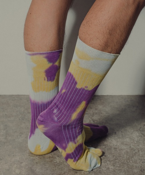 The Role design(ザロールデザイン)の「【 The Role design / ザ・ロールデザイン 】 TIEDYE SOCKS MENS / タイダイソックス メンズ(ソックス/靴下・メンズ・サックスブルー/パープル/グレー・FREE)」の13枚目の写真