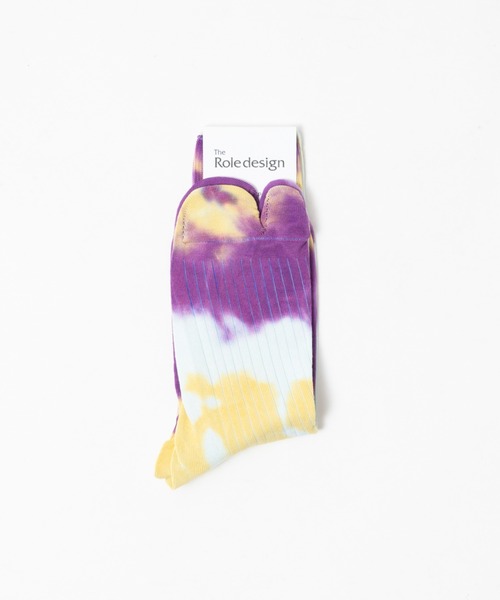The Role design(ザロールデザイン)の「【 The Role design / ザ・ロールデザイン 】 TIEDYE SOCKS MENS / タイダイソックス メンズ(ソックス/靴下・メンズ・サックスブルー/パープル/グレー・FREE)」の7枚目の写真