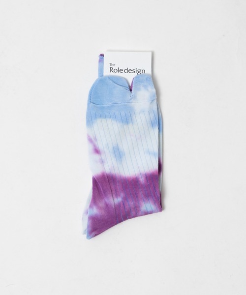 The Role design(ザロールデザイン)の「【 The Role design / ザ・ロールデザイン 】 TIEDYE SOCKS MENS / タイダイソックス メンズ(ソックス/靴下・メンズ・サックスブルー/パープル/グレー・FREE)」の9枚目の写真