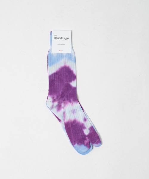 The Role design(ザロールデザイン)の「【 The Role design / ザ・ロールデザイン 】 TIEDYE SOCKS MENS / タイダイソックス メンズ(ソックス/靴下・メンズ・サックスブルー/パープル/グレー・FREE)」の10枚目の写真