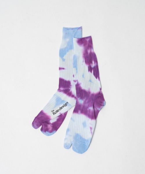 The Role design(ザロールデザイン)の「【 The Role design / ザ・ロールデザイン 】 TIEDYE SOCKS MENS / タイダイソックス メンズ(ソックス/靴下・メンズ・サックスブルー/パープル/グレー・FREE)」の6枚目の写真