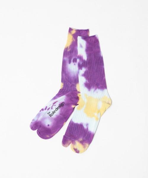 The Role design(ザロールデザイン)の「【 The Role design / ザ・ロールデザイン 】 TIEDYE SOCKS MENS / タイダイソックス メンズ(ソックス/靴下・メンズ・サックスブルー/パープル/グレー・FREE)」の5枚目の写真