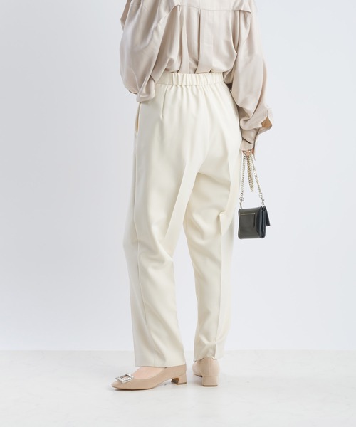 PICCIN(ピッチン)の「【セットアップ可能】ツインクロスワンタックパンツ(スーツパンツ・レディース・ベージュ/ブラック・M/L)」の3枚目の写真