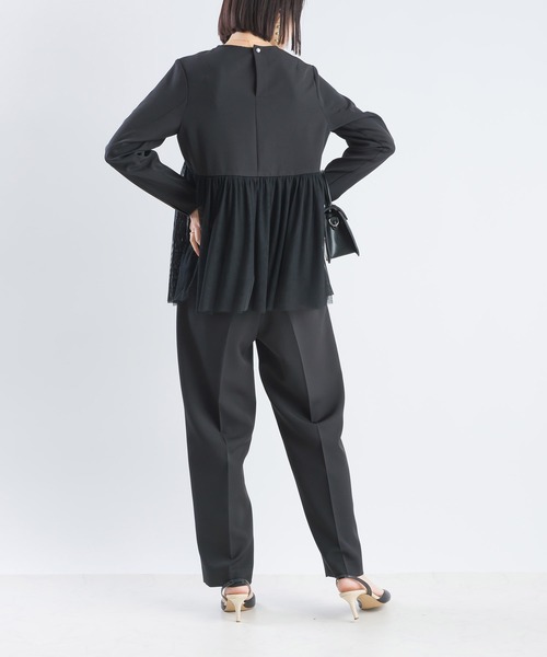 PICCIN(ピッチン)の「【セットアップ可能】ツインクロスワンタックパンツ(スーツパンツ・レディース・ベージュ/ブラック・M/L)」の13枚目の写真