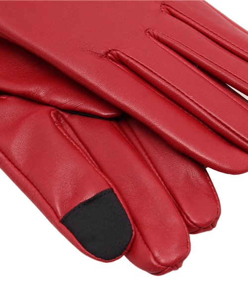 LOVELESS（ラブレス）の「【LOVELESS】WOMENS ファーコンビグローブ（手袋・レディース・レッド・FREE）」の3枚目の写真