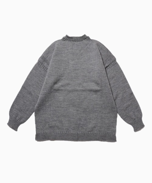 Guernsey Woollens（ガンジーウーレンズ）の「Guernsey Woollens/ガンジーウーレンズ プルオーバー セーター（ニット/セーター・メンズ・ブラック/グレー/クリーム・50/46）」の19枚目の写真