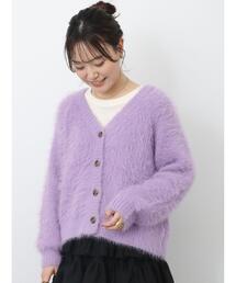 ehka sopo | シャギーVネックカーディガン(カーディガン/ボレロ)