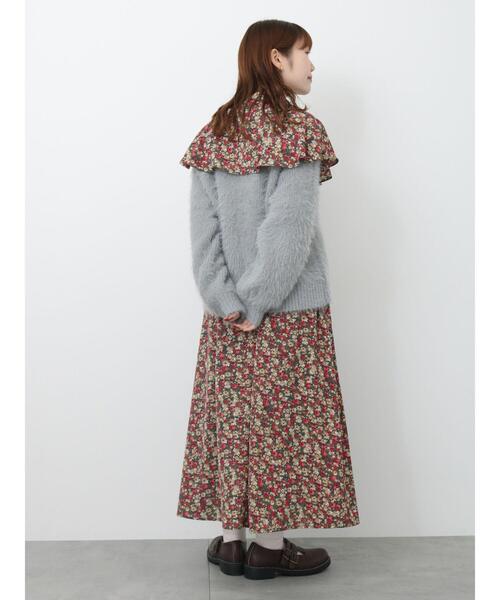 ehka sopo（エヘカソポ）の「シャギーVネックカーディガン（カーディガン/ボレロ・レディース・キナリ/ラベンダー/イエロー/グレー/グリーン/ピンク・F）」の20枚目の写真