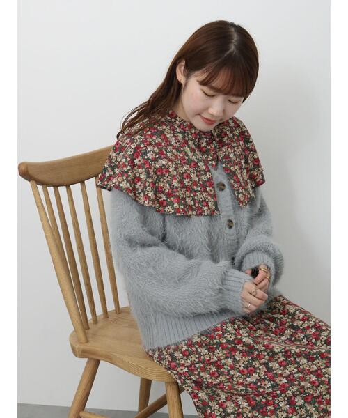 ehka sopo（エヘカソポ）の「シャギーVネックカーディガン（カーディガン/ボレロ・レディース・キナリ/ラベンダー/イエロー/グレー/グリーン/ピンク・F）」の22枚目の写真