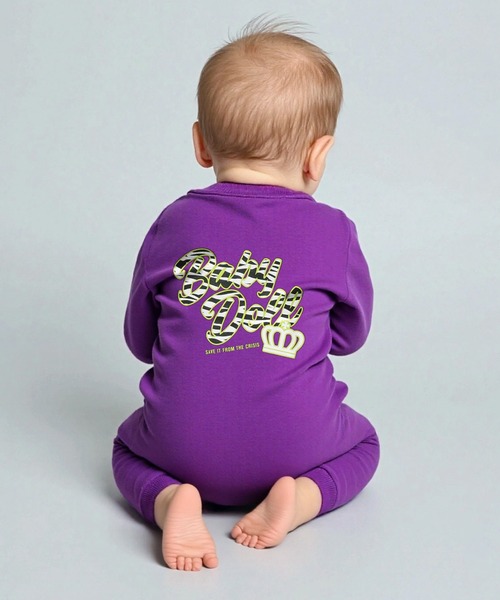 BABYDOLL(ベビードール)の「ゼブラ柄 ポケット ロンパース 9011B(ロンパース・キッズ・ピンク系その他7/ブラック/パープル/グリーン・70cm/80cm)」の14枚目の写真