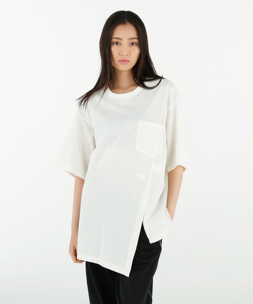 Y-3◆PREM LOOSE SS TEE/半袖カットソー/S/コットン/IVO/IV5555 Y-3（ワイスリー）の「PREM LOOSE SS T（Tシャツ/カットソー