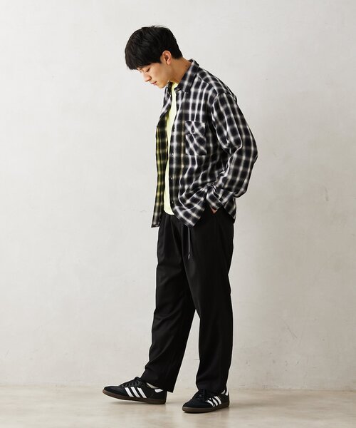 BIG MIKE（ビッグマイク）の「【BIG MIKE / ビッグマイク】 別注 ライトオンブレチェックシャツ（シャツ/ブラウス・メンズ・ブラック/ネイビー/グリーン・MEDIUM/LARGE）」の15枚目の写真
