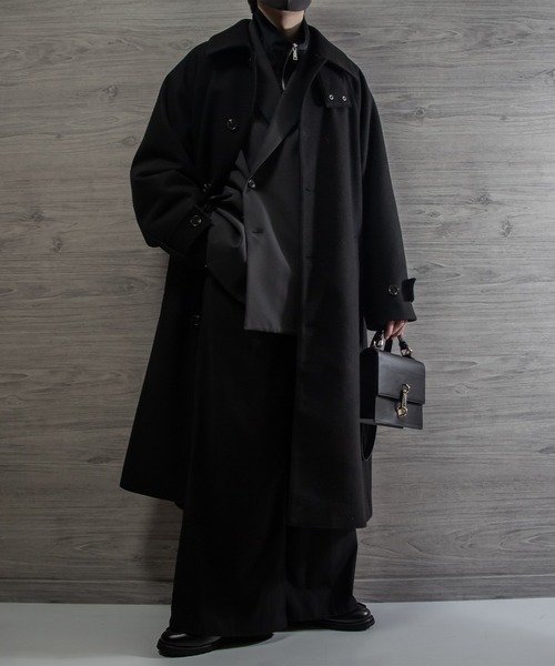 ENOF ベロア ハーフジップ プルオーバー 黒 Starting Over ベロア袖ラインハーフジッププルオーバー