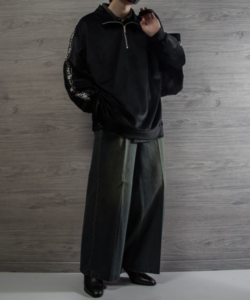 VELNUS（ベルナス）の「【VELNUS】Sideline velor half-zip pullover