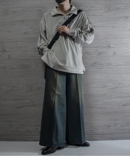 VELNUS（ベルナス）の「【VELNUS】Sideline velor half-zip