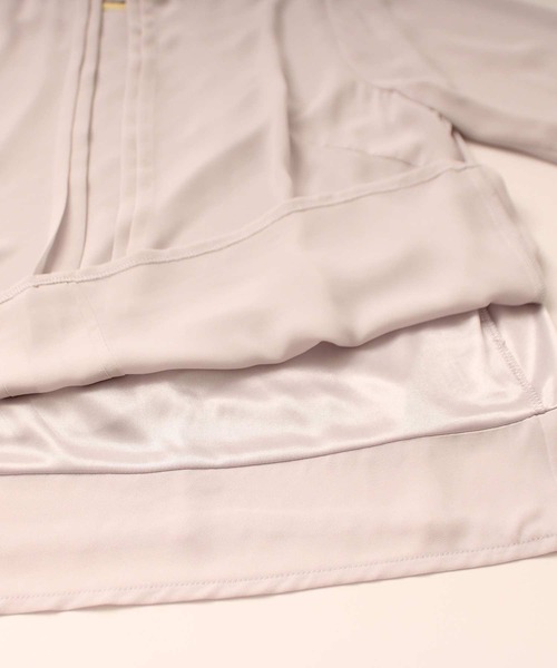 fleur by mint breeze(フルールバイミントブリーズ)の「【L~5L 大きいサイズ】シフォン ジョーゼット ピンタック 長袖 ブラウス オフィス(シャツ/ブラウス・レディース・オフホワイト/ライトグレー・3L/LL/L/5L/4L)」の10枚目の写真