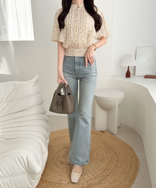 セール】【mily bilet】花柄とシルエットで魅せる。着るだけで、大人