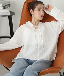 N.(N. Natural Beauty Basic) | ◆ネックフリルディテールブラウス(シャツ/ブラウス)