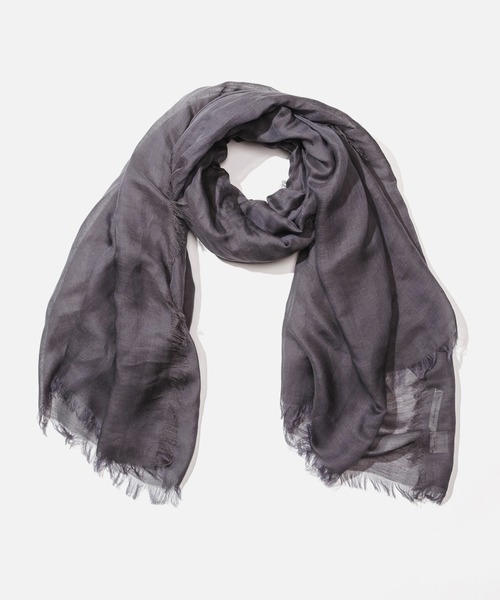 ASAUCE MELER（アソースメレ）の「【ASAUCE MELER】リネンモダールシルクメランジュソリッドストール　AM26S-ST14（ストール/ショール・レディース・ホワイト/ブルー/ネイビー/サンドベージュ/ブラウン/ピンクベージュ/ブラック/シルバー/グレー/クリーム・FREE）」の3枚目の写真