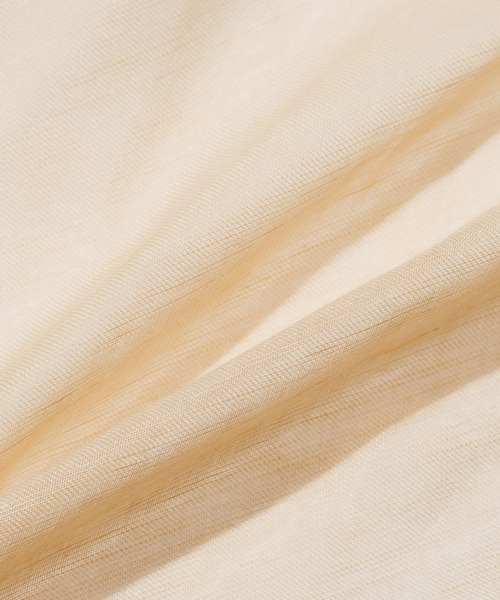 ASAUCE MELER（アソースメレ）の「【ASAUCE MELER】リネンモダールシルクメランジュソリッドストール　AM26S-ST14（ストール/ショール・レディース・ホワイト/ブルー/ネイビー/サンドベージュ/ブラウン/ピンクベージュ/ブラック/シルバー/グレー/クリーム・FREE）」の13枚目の写真