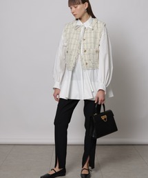 CADUNE（カデュネ）の「ボウ付きシャツチュニック（シャツ/ブラウス