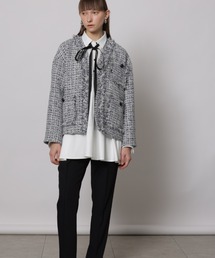 CADUNE（カデュネ）の「ボウ付きシャツチュニック（シャツ