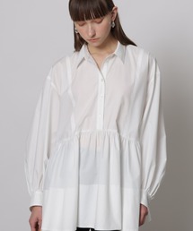 CADUNE（カデュネ）の「ボウ付きシャツチュニック（シャツ