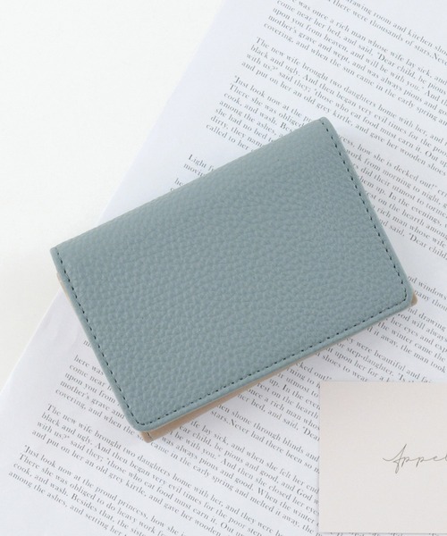 カードケース・名刺入れ LOEUVRE Bonheur Card Wallet2color 名刺ケース カードケース 名刺入れ レディース 本革 ハラコ カラー